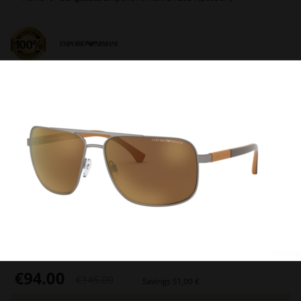 Emporio Armani Men’s Sunglasses 🕶